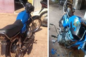 Motocicleta roubada é encontrada restaurada no interior do Piauí (Foto: -)