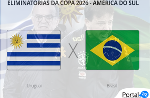 Brasil e Uruguai (Foto: Globo Esporte/Edição PortalAZ)