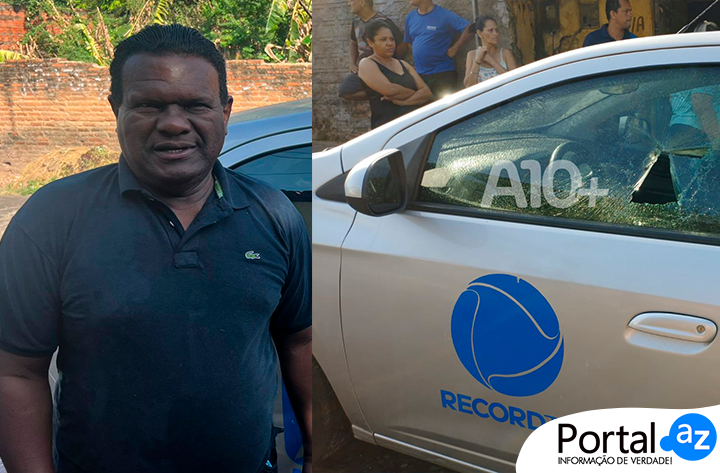 Equipe de reportagem é vítima de ataque criminoso