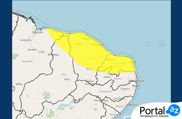 Quatro regiões do Brasil estão em alerta para chuvas intensas e