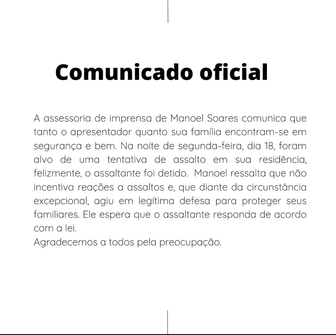 Comunicado oficial