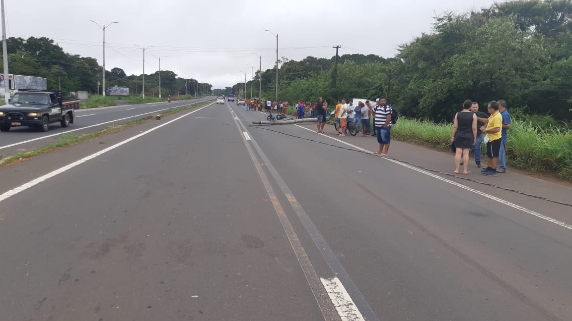O acidente aconteceu na BR-343