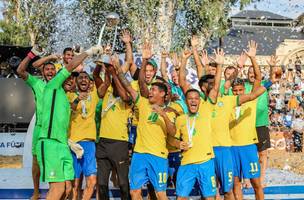 Seleção Brasileira de Beach Soccer é tricampeã da Copa América. (Foto: Conmebol)