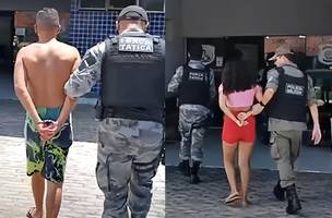 A dupla é suspeita de uma tentativa de homicídio no Distrito Federal (Foto: Divulgação /PMPI)