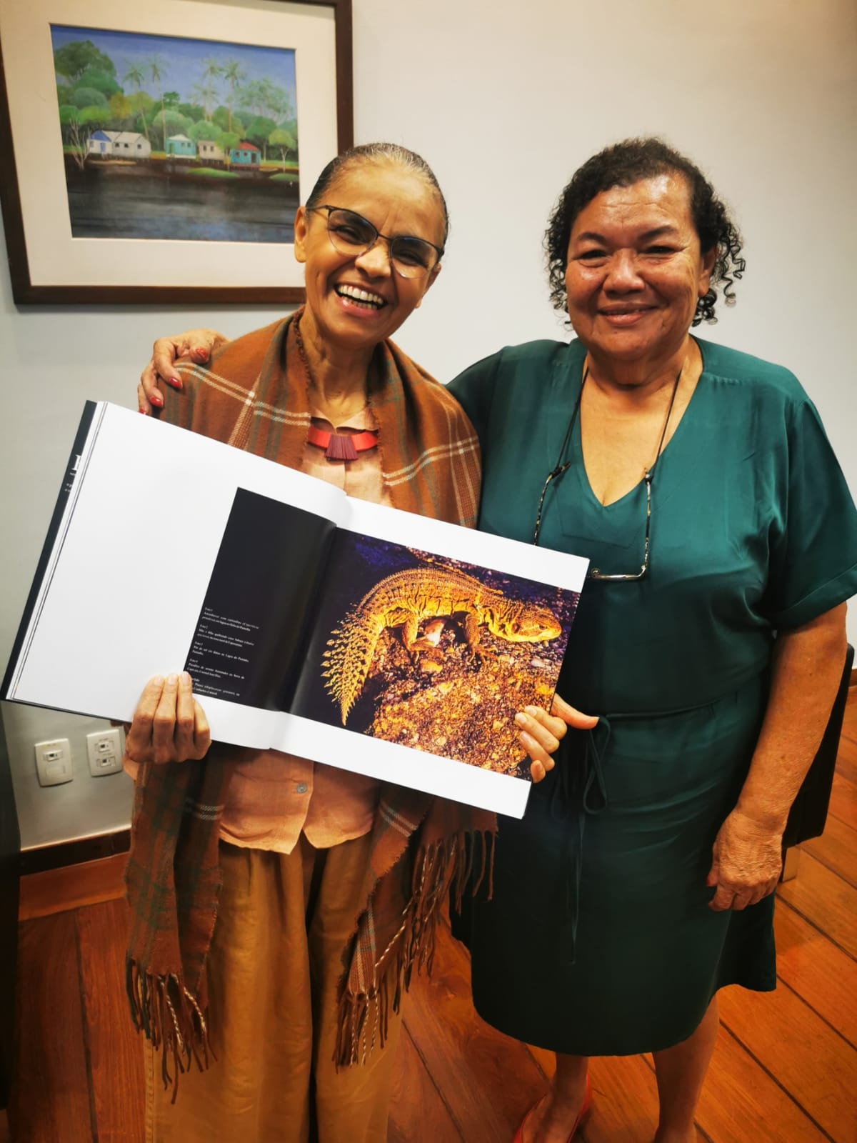 Ministra Marina com Cecé, ambientalista e representante dos Direitos Humanos no Piauí);