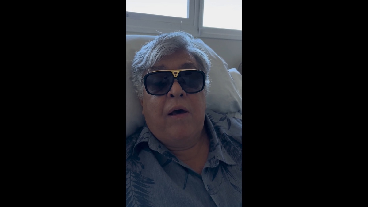 Por vídeo, o cantor tranquilizou os fãs a respeito do seu estado de saúde