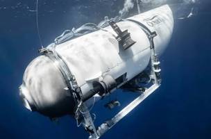 Destroços do Titan são encontrados em áreas de buscas (Foto: Reprodução / Ocean Gate Expeditions)
