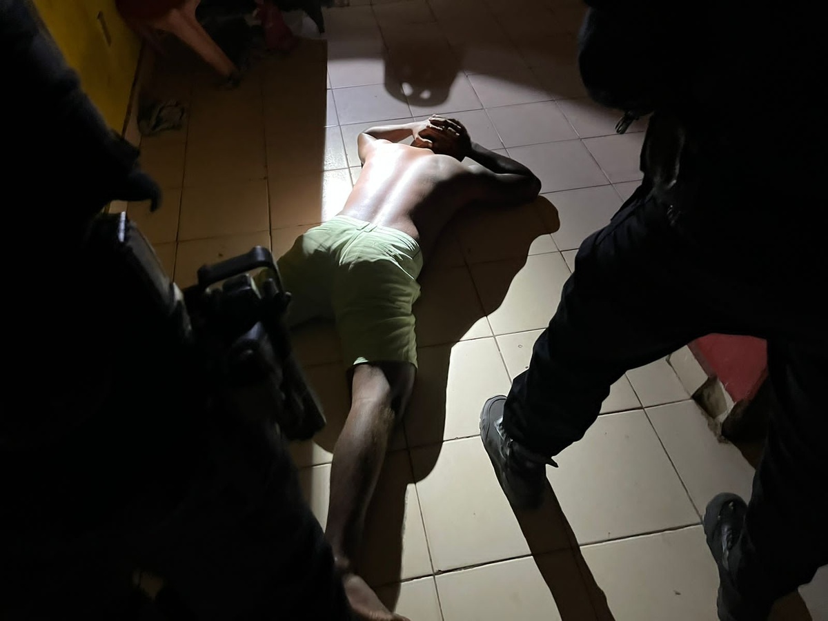 Suspeito detido durante a operação Draco 50
