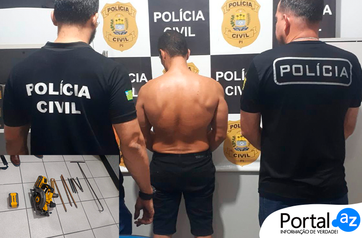 Preso por venda de material furtado