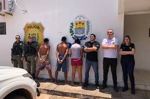 Presos em flagrante por tráfico (Foto: Ascom/Polícia Civil)