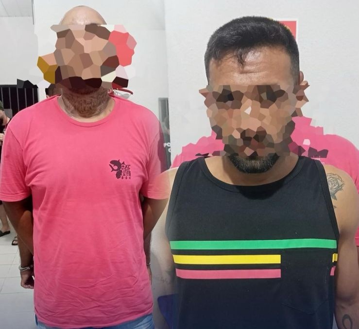 Dupla é presa após efetuar disparos de arma de fogo e realizar ameaças em via pública