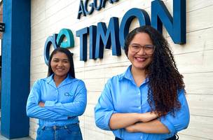 Magda Rios e Driele Santos, exemplos de mulheres que atuam no saneamento básico de Timon (Foto: Divulgação)