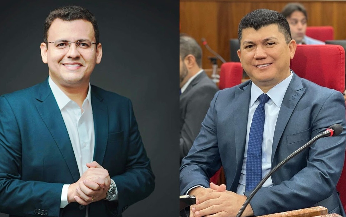 Prefeito de Cocal, Douglas de Carvalho Lima e o deputado estadual Rubens de Sousa Vieira