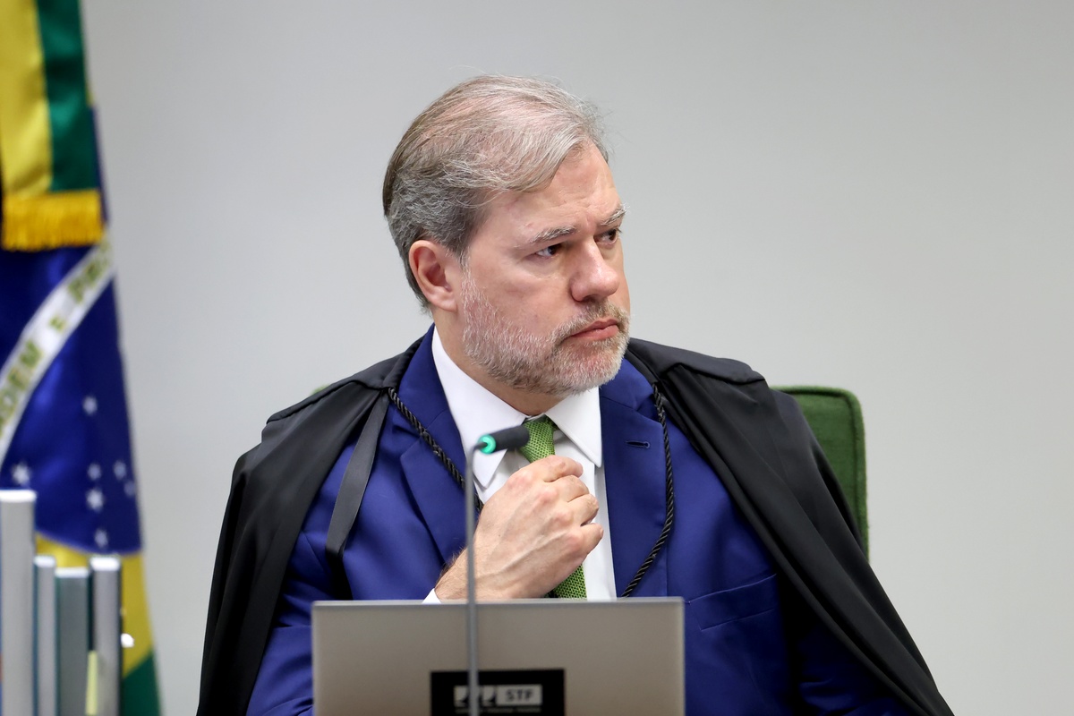 Ministro Toffoli em sessão da Segunda Turma do STF.