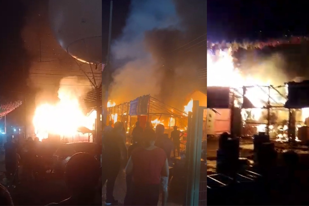 Incêndio atingiu barracas no festejo em Campo Maior