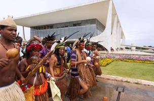 Povos Originarios do Ceará em Brasilia (Foto: Reprodução)