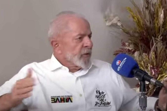 Lula em entrevista na Bahia