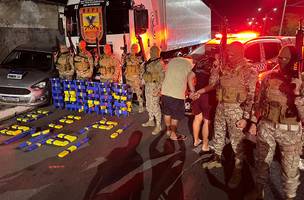Mais de 100 kg de drogas são apreendidas e dois homens são presos na zona Sul (Foto: Polícia Militar/BEPI)