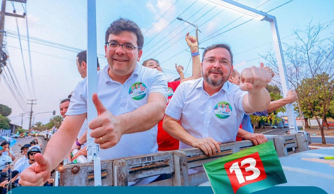 Divulgação de carreata na campanha de Fábio Novo