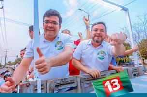 Divulgação de carreata na campanha de Fábio Novo (Foto: Reprodução)