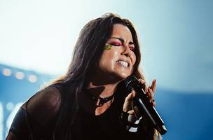 Amy Lee, vocalista da banda Evanescence. (Foto: Reprodução/Instagram/RockInRio)