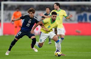 Brasil e Japão: disputa amistosa entre seleções aconteceu em Tóquio, em 14 de outubro de 2025 (Foto: (Toru Hanai/Getty Images))