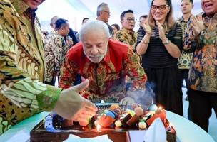 Lula faz aniversário durante viagem diplomática à Indonésia. (Foto: Ricardo Stuckert/PR)