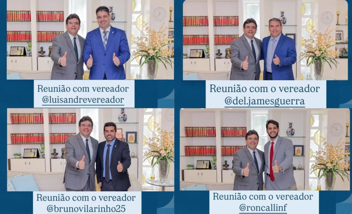 Vereadores com o governador