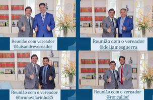 Vereadores com o governador (Foto: Reprodução)
