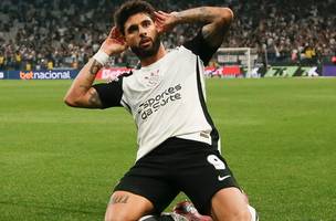 Yuri Alberto comemora gol sobre o Mirassol (Foto: Divulgação)