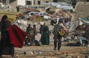 Conselho da ONU aprova proposta dos EUA para reconstrução de Gaza (Foto: Abdel Kareem Hana/Copyright 2025 The AP)