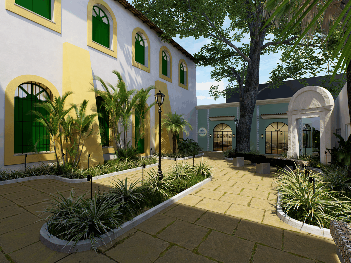 Imagem do projeto do jardim do Museu do Piauí.