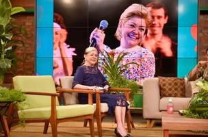 Ione Borges em sua última aparição no programa 'Mulheres', da TV Gazeta, em 2020 (Foto: Reprodução / TV Gazeta)