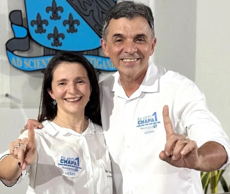 Paulo henrique Pinheiro e Fábia Buenos Aires, reitor e vice-reitora da Uespi