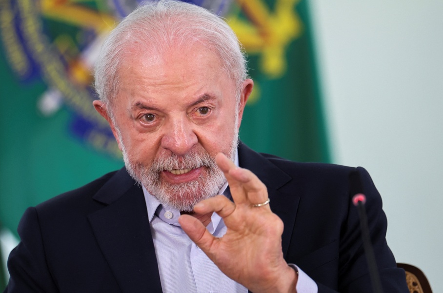 Presidente Luiz Inácio Lula da Silva discursa durante cerimônia no Palácio do Planalto 31 de outubro de 2025 REUTERS/Adriano Machado