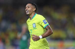 Raphinha, atacante da Seleção Brasileira. (Foto: Vitor Silva/CBF/Direitos Reservados)