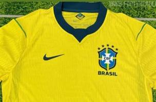 Site vazou a possível camisa da seleção brasileira para a Copa do Mundo de 2026 (Foto: Reprodução/FootyHeadlines)