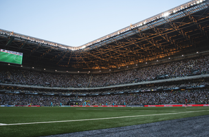 A Arena MRV, estádio do Atlético-MG, é um dos gramados sintéticos do país. (Foto: (Pedro Souza/Atlético))