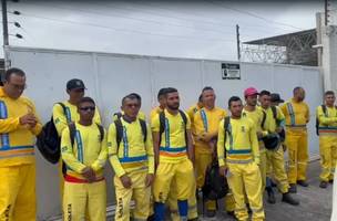 Garis em greve (Foto: PMT)