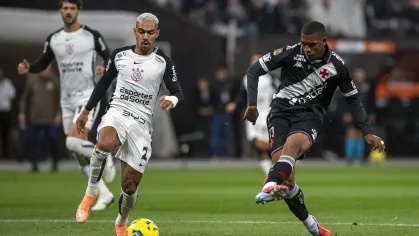 Jogo entre Corinthians e Vasco pela final da Copa do Brasil