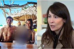 O pai a criança e a mãe nessa complicada e novelesca história (Foto: Reprodução/ Fantástico)