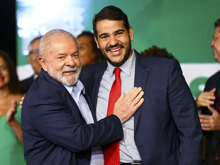 O presidente Luiz Inácio Lula da Silva e Jorge Messias no início do governo (Marcelo Camargo/Agência Brasil)