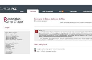 Site falso de inscrições para concurso da Sesapi é usado para aplicar golpes em candidatos, alerta órgão (Foto: Reprodução)
