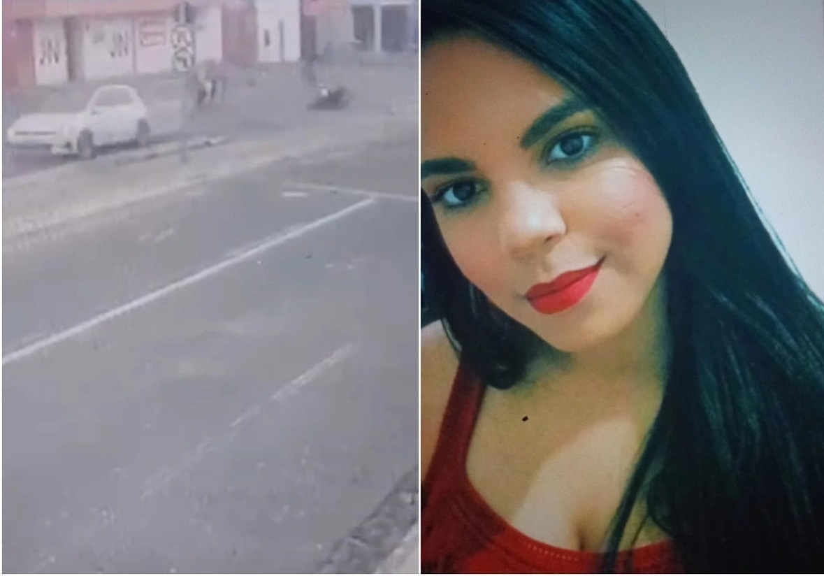 Victoria Lorrane estava na garupa de uma moto quando foi atropela pelo estudante