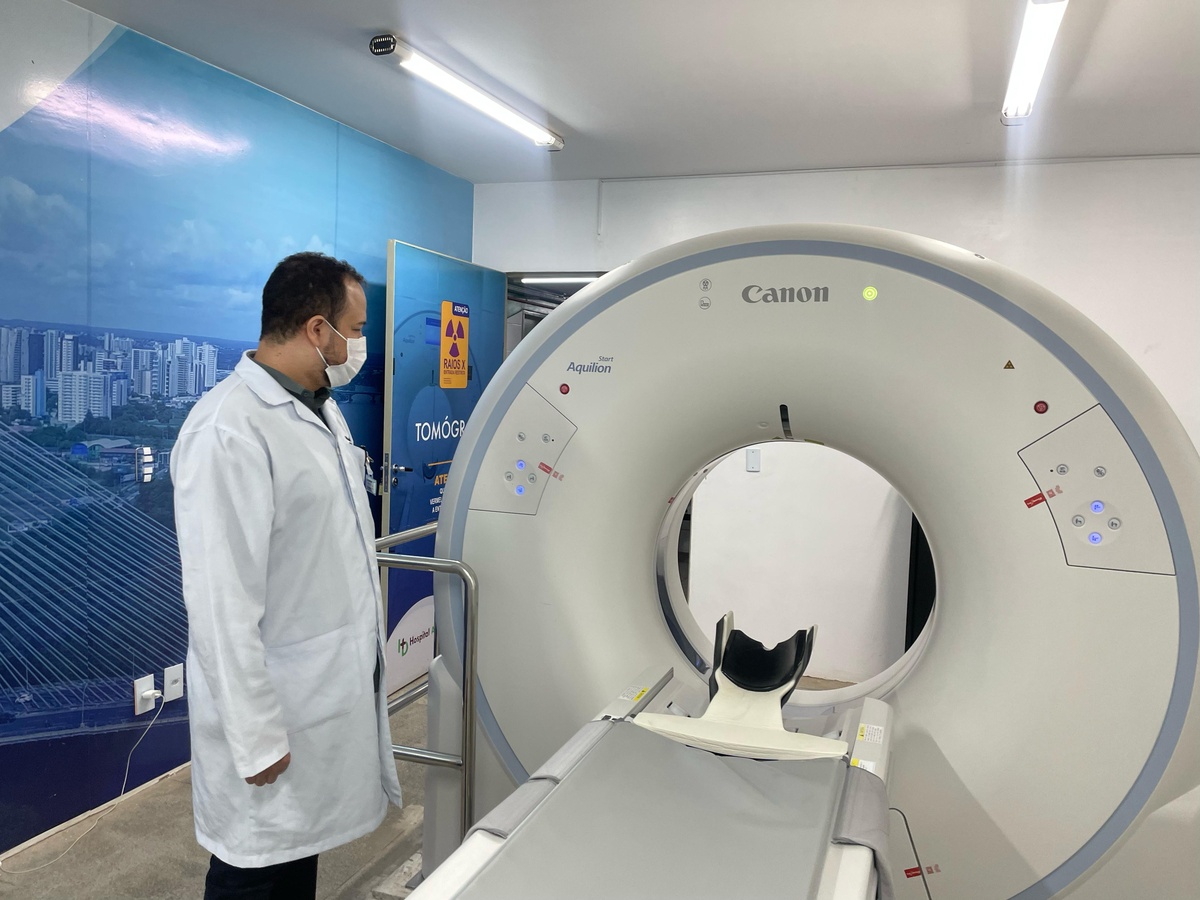 Novos equipamentos de tomografia no hospital do Dirceu