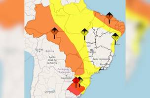 Onda de calor no Sul e chuvas fortes no Nordeste• Inmet (Foto: • Inmet)