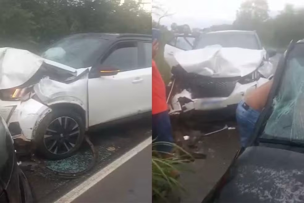 Colisão entre os dois veículos resultaram na morte de uma das passageiras