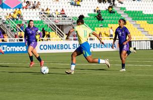 Maria durante confronto entre Brasil e Equador na primeira fase. (Foto: Nelson Terme/CBF)
