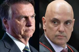 Jair Bolsonaro (à esquerda) e Alexandre de Moraes (à direita). (Foto: Cristobal Herrera/EFE | Divulgação/TSE)