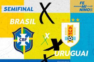 Brasil e Uruguai pela Copa América (Foto: Reprodução/TV Brasil)
